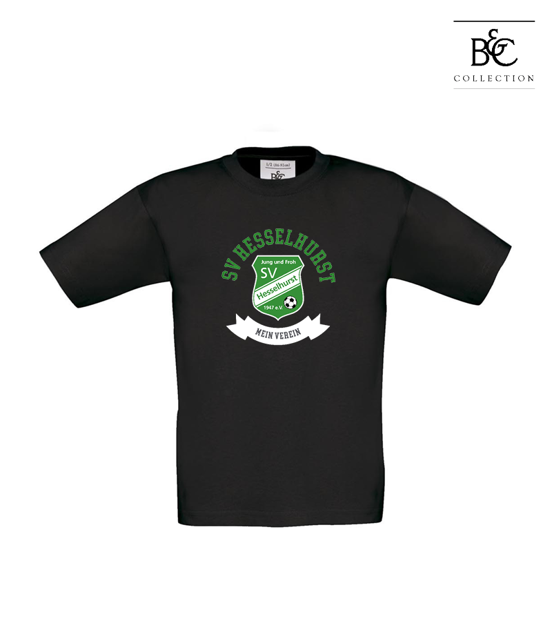 B&C Kinder T-Shirt Black "Bono"
