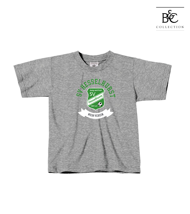 B&C Kinder T-Shirt Sports Grey "Bono"