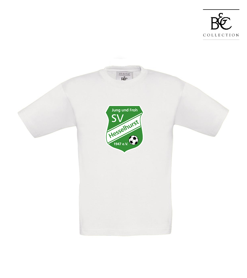 B&C Kinder T-Shirt White "Anton Frontprint"