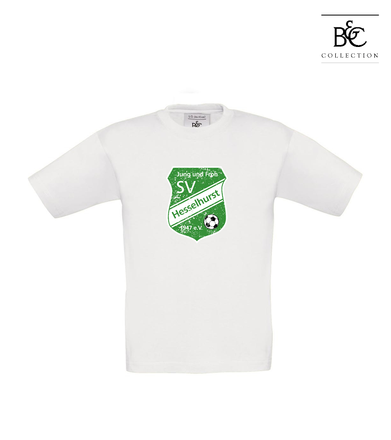 B&C Kinder T-Shirt White "Uwe Frontprint"