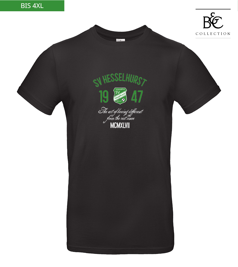 B&C Herren T-Shirt Black "Isack"