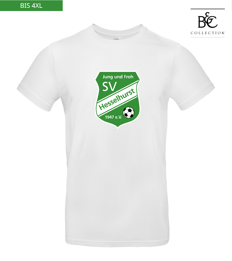 B&C Herren T-Shirt White "Anton Frontprint"
