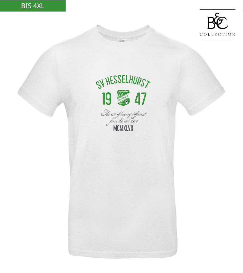 B&C Herren T-Shirt White "Isack"