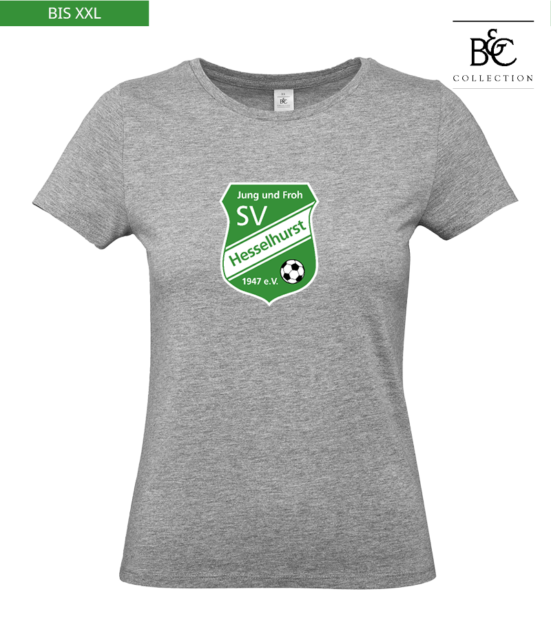 B&C Damen T-Shirt Sports Grey "Anton Frontprint"