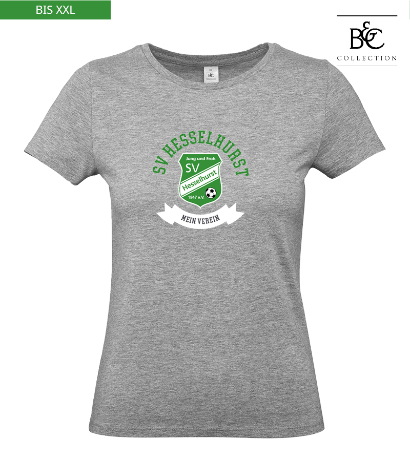B&C Damen T-Shirt Sports Grey "Bono"