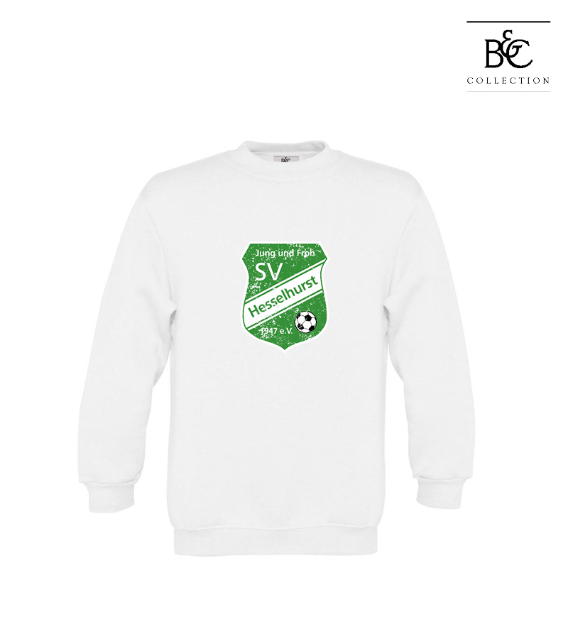 B&C Kinder Sweatshirt White "Uwe Frontprint"