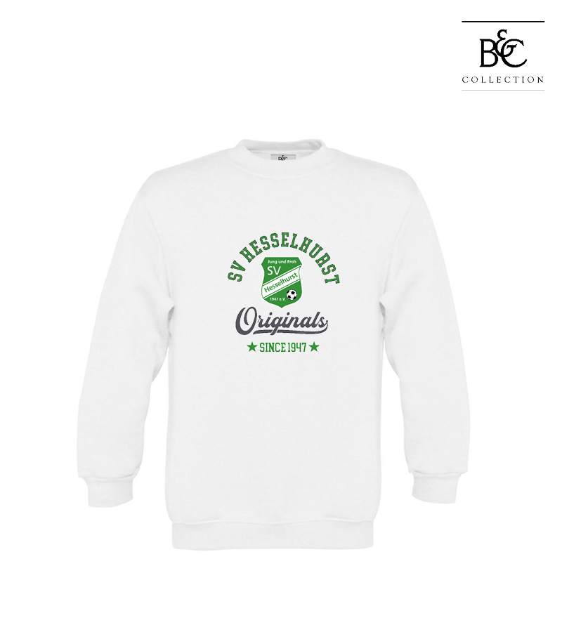 B&C Kinder Sweatshirt White "Jacob"