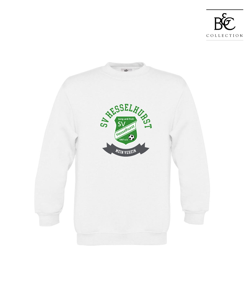 B&C Kinder Sweatshirt White "Bono"