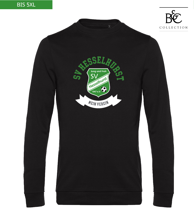 B&C Herren Sweatshirt Black Pure "Bono"