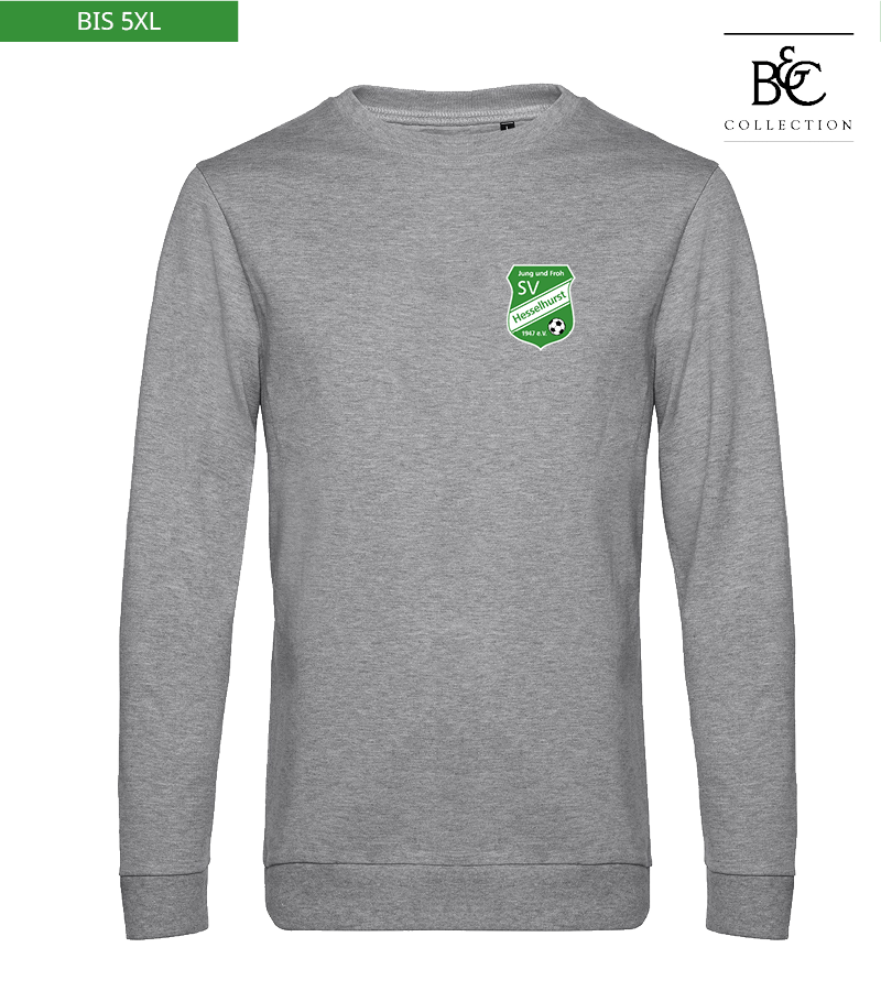 B&C Herren Sweatshirt Heather Grey "Anton"