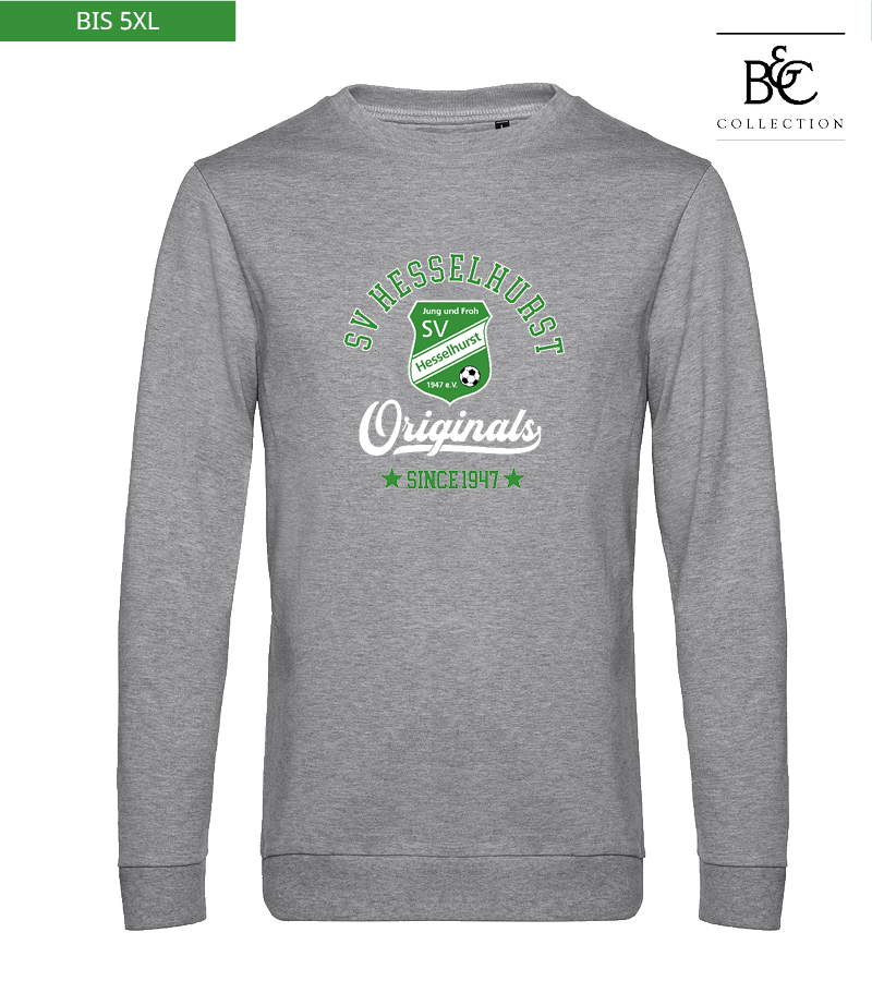 B&C Herren Sweatshirt Heather Grey "Jacob"