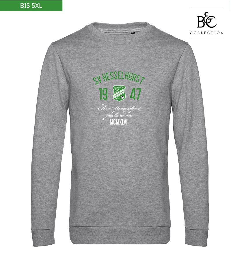B&C Herren Sweatshirt Heather Grey "Isack"