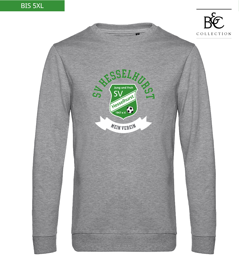 B&C Herren Sweatshirt Heather Grey "Bono"