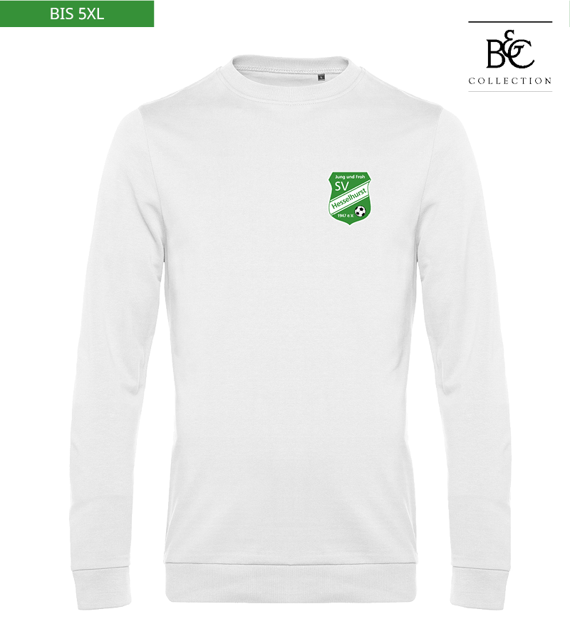 B&C Herren Sweatshirt White "Anton"