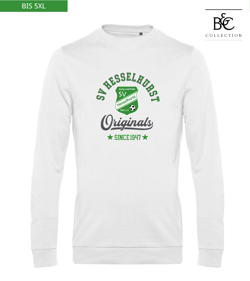 B&C Herren Sweatshirt White "Jacob"