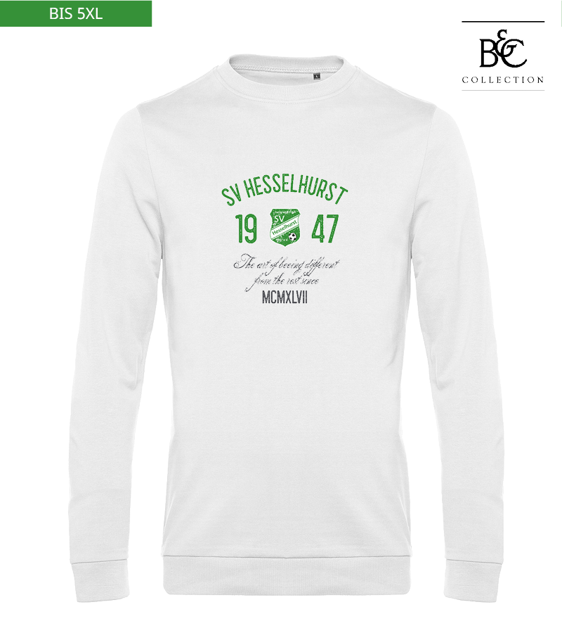 B&C Herren Sweatshirt White "Isack"