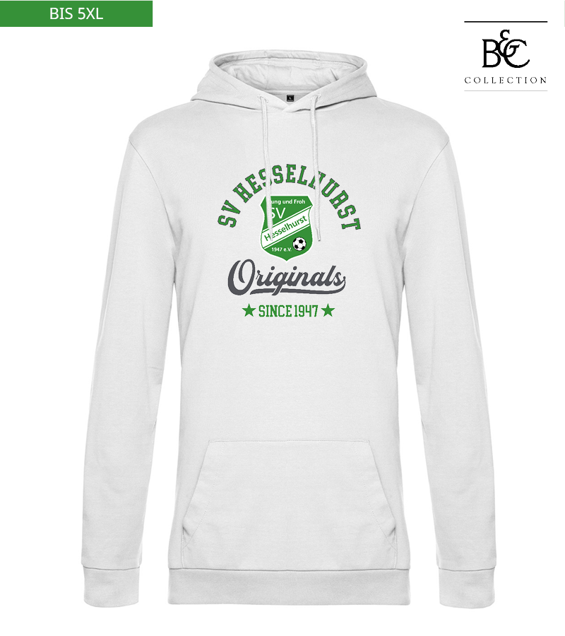 B&C Herren Hoodie White "Jacob"