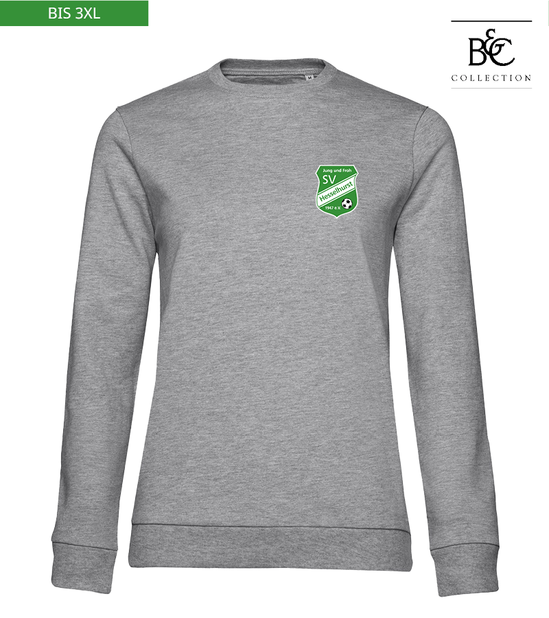 B&C Damen Sweatshirt Heather Grey "Anton"