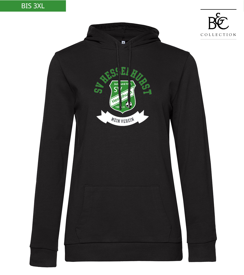 B&C Damen Hoodie Black Pure "Bono"