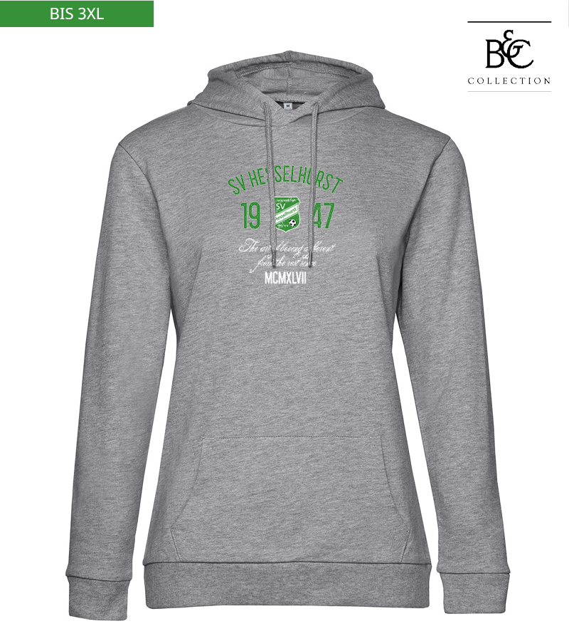 B&C Damen Hoodie Heather Grey "Isack"