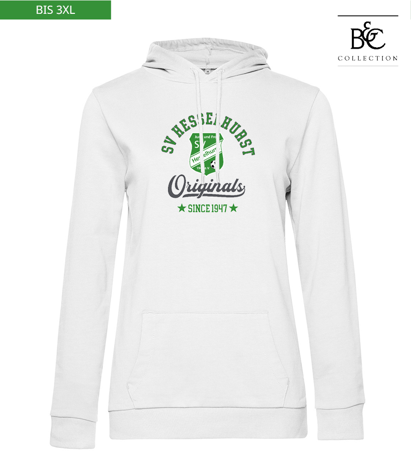 B&C Damen Hoodie White "Jacob"