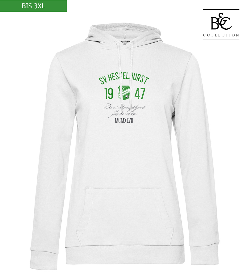 B&C Damen Hoodie White "Isack"