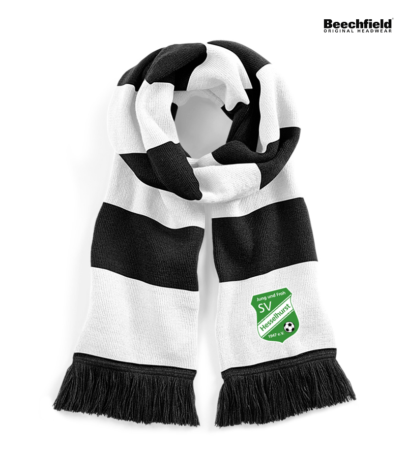 Beechfield Schal Black White "Anton"