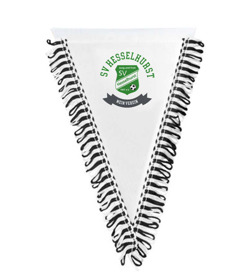 Wimpel dreieckig Black White "Bono"