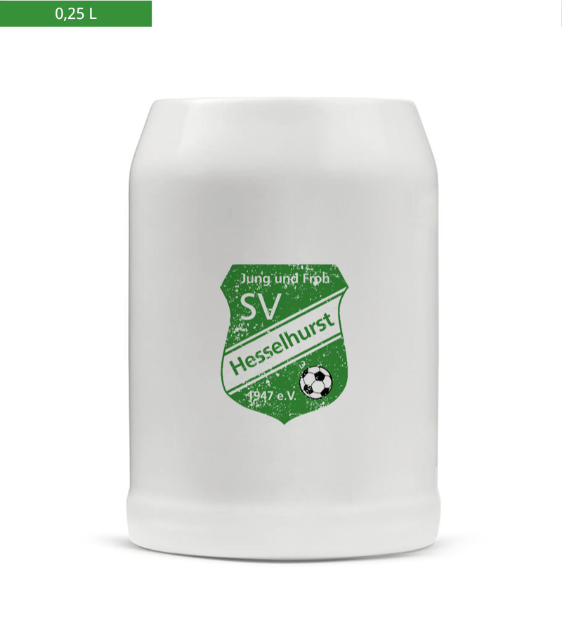 Bierkrug 0,25l White "Uwe" A