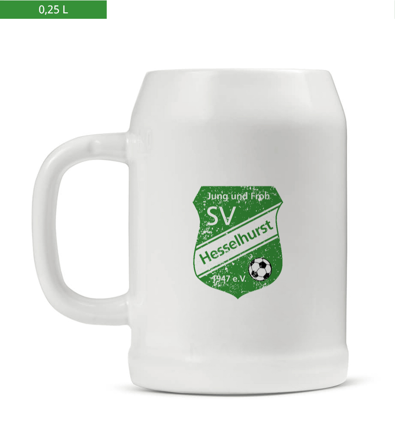 Bierkrug 0,25l White "Uwe" B
