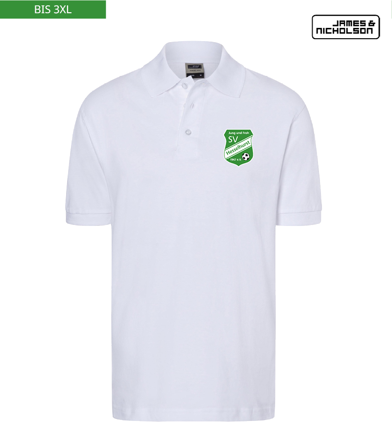 J+N Herren Polo-Shirt White "Anton"