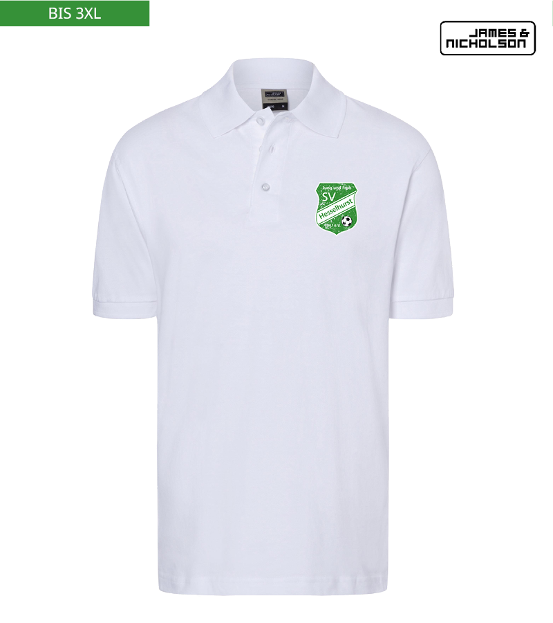 J+N Herren Polo-Shirt White "Uwe"