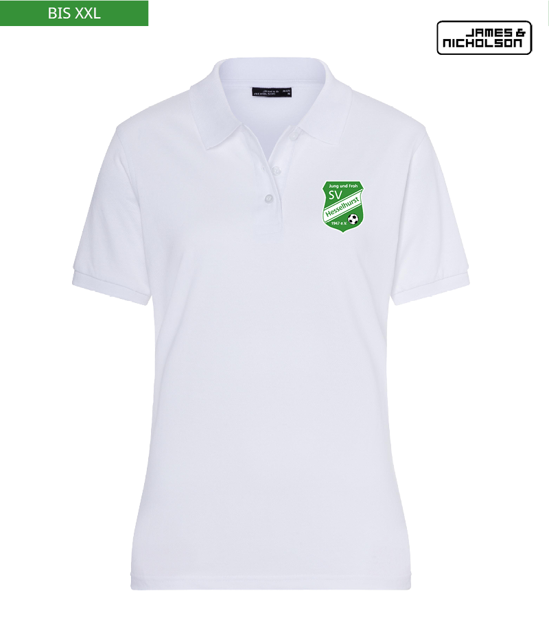 J+N Damen Polo-Shirt White "Anton"