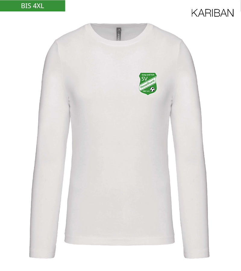 Kariban Herren Langarmshirt White "Anton"