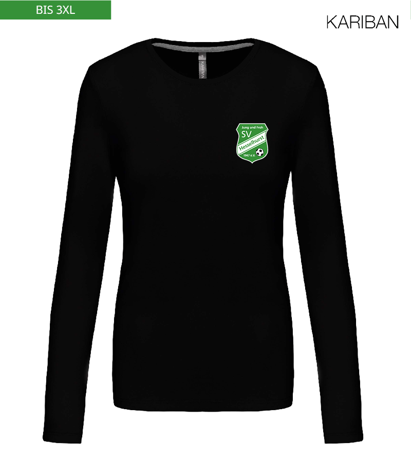 Kariban Damen Langarmshirt Black "Anton"
