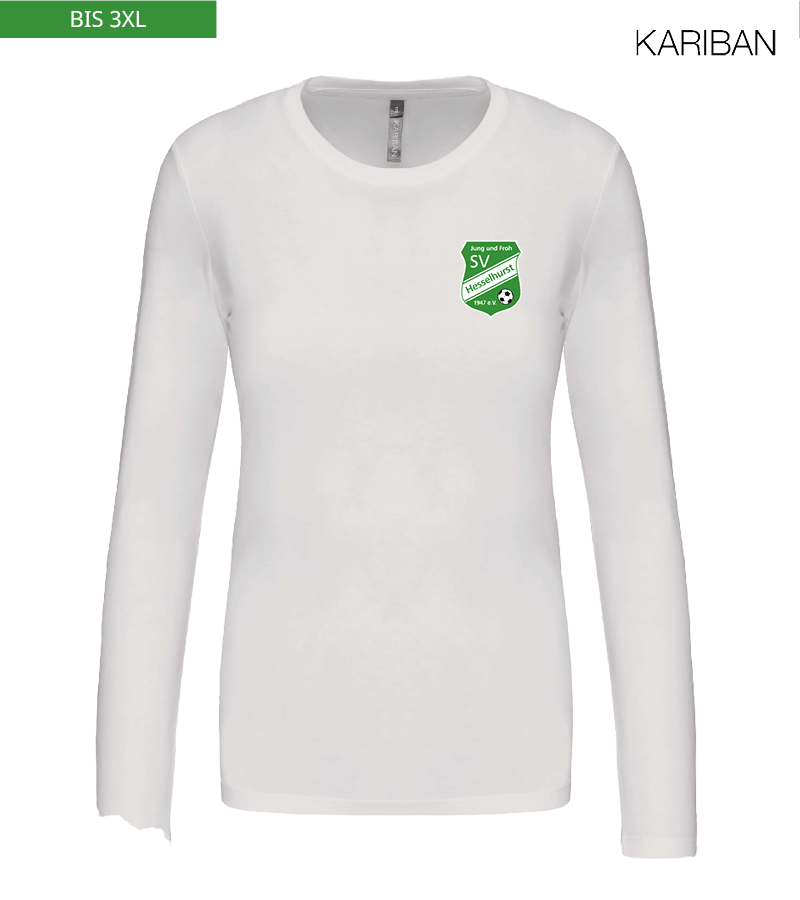 Kariban Damen Langarmshirt White "Anton"