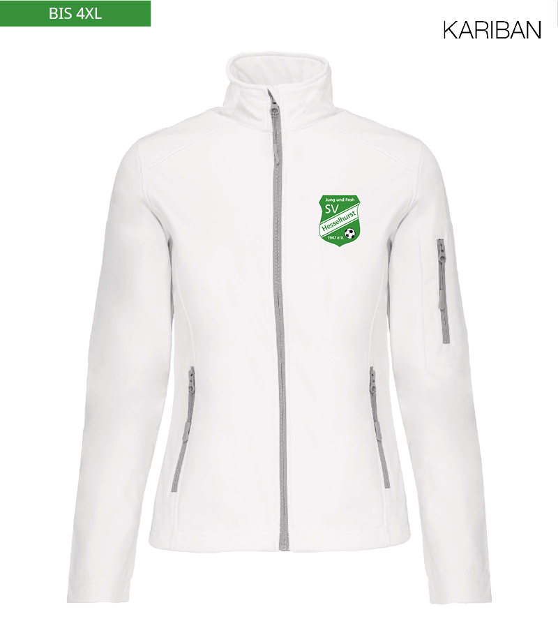 Kariban Damen Softshelljacke White "Anton"