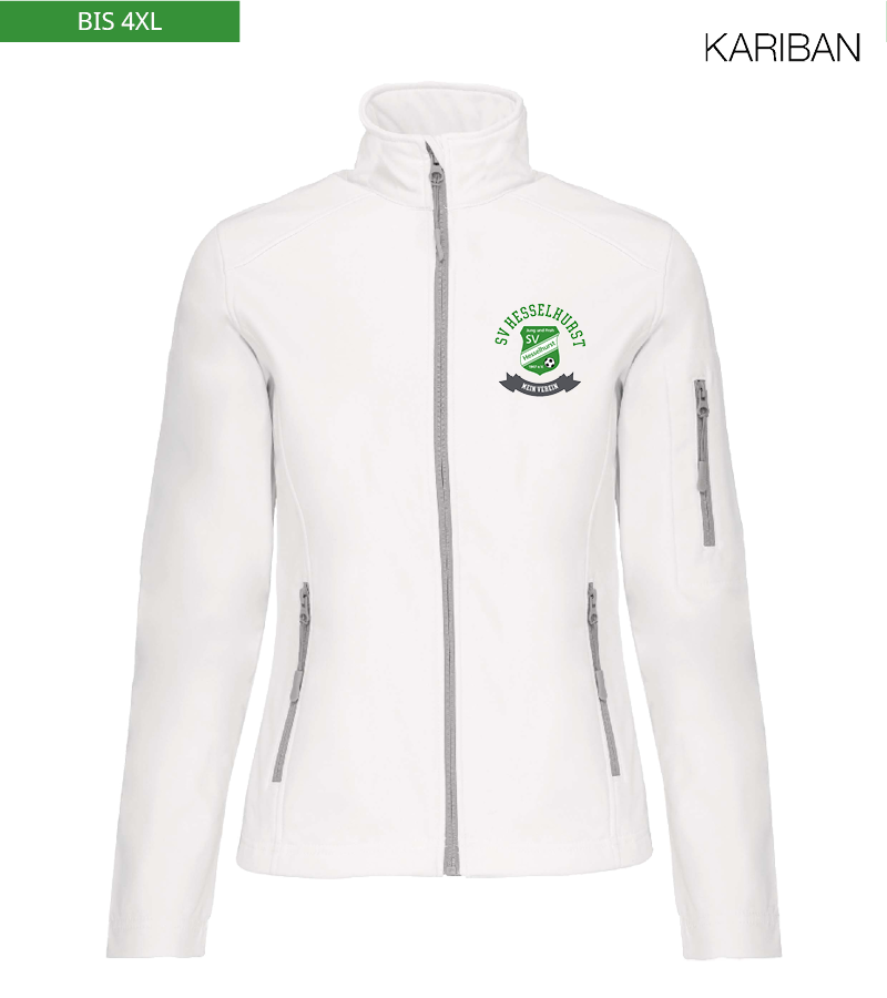 Kariban Damen Softshelljacke White "Bono"