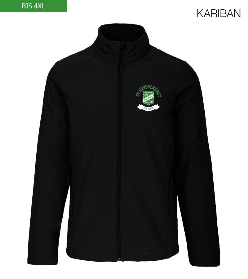 Kariban Herren Softshelljacke Black "Bono"