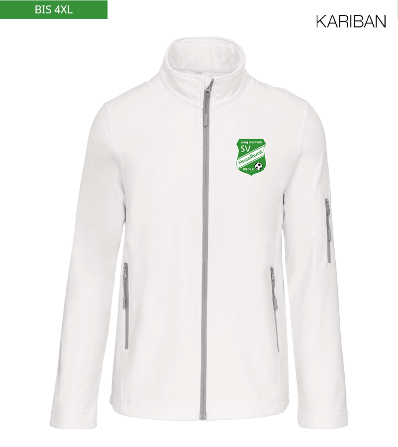 Kariban Herren Softshelljacke White "Anton"