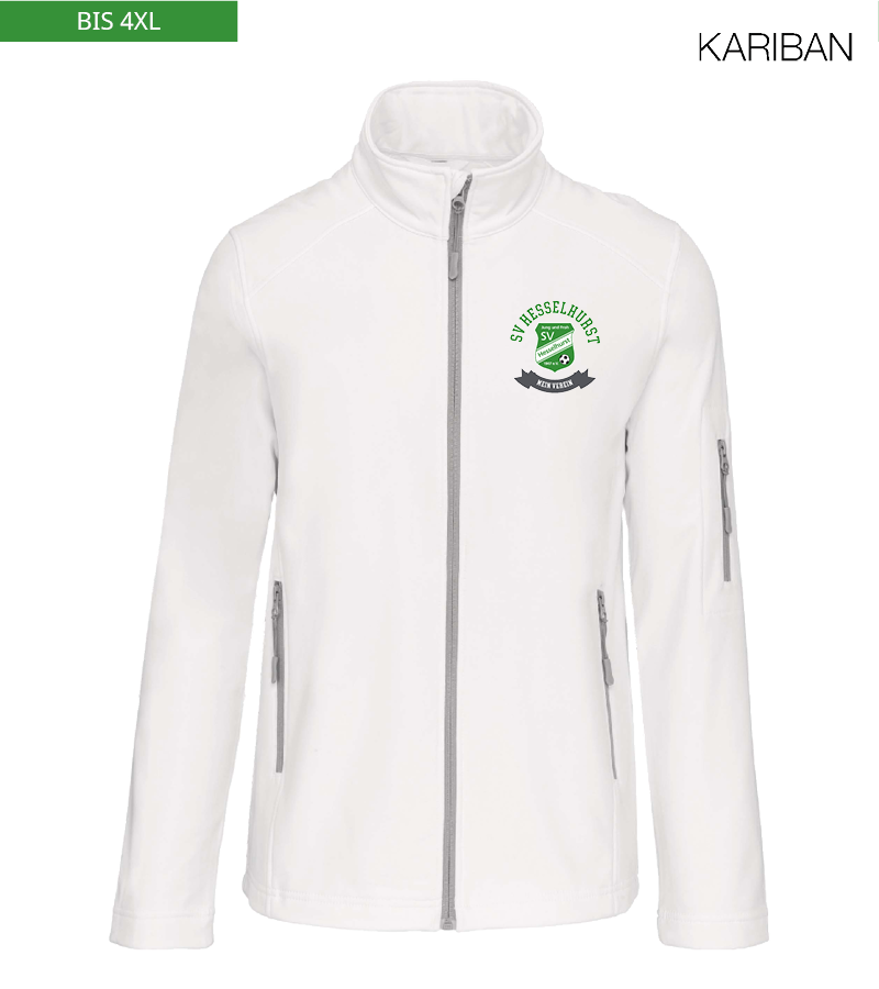 Kariban Herren Softshelljacke White "Bono"