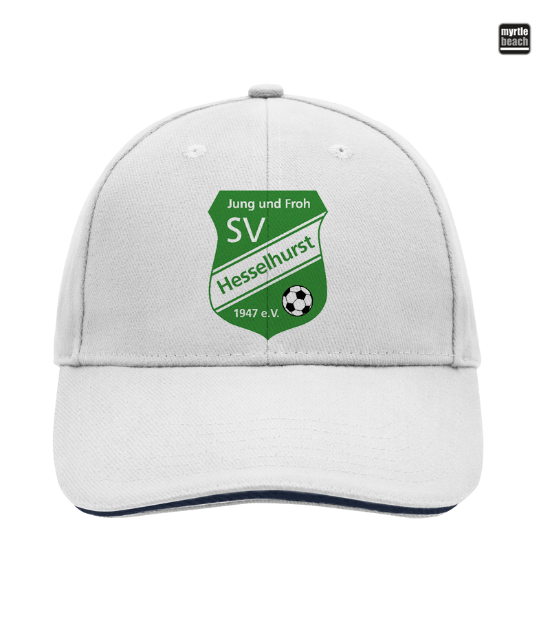 Myrtle Beach Unisex 6 Panel Sandwich Cap White "Anton"