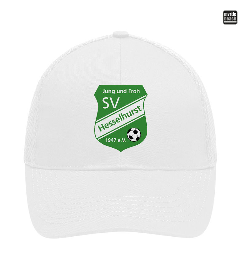 Myrtle Beach Unisex 6 Panel Air Mesh Cap White "Anton"