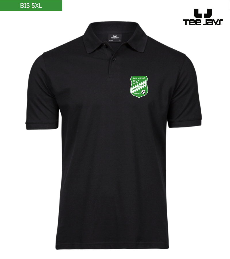Tee Jays Herren Heavy Polo-Shirt Black "Anton"