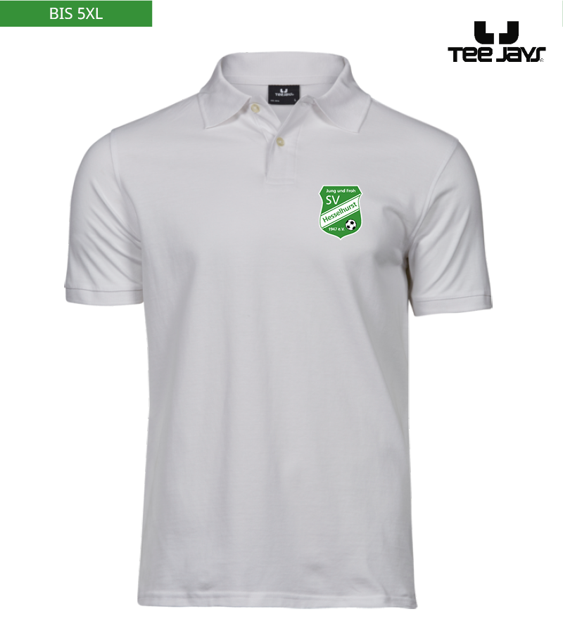 Tee Jays Herren Heavy Polo-Shirt White "Anton"