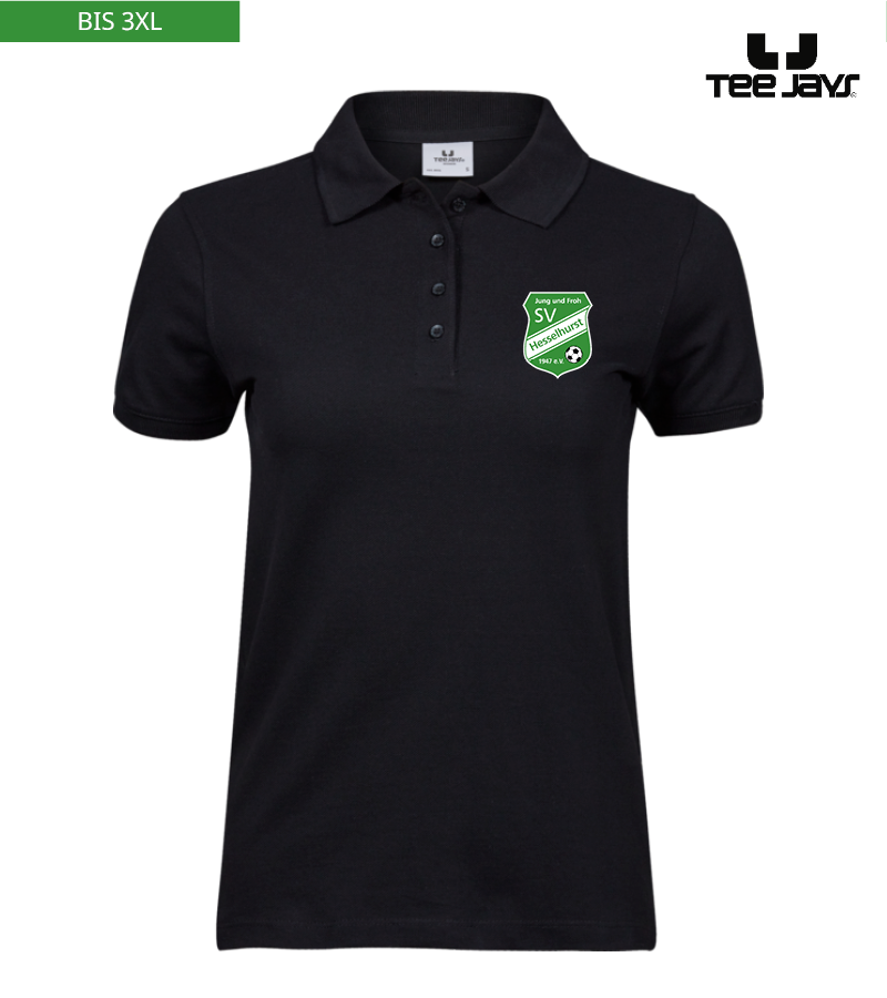 Tee Jays Damen Heavy Polo-Shirt Black "Anton"