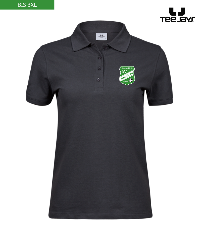 Tee Jays Damen Heavy Polo-Shirt Dark Grey "Anton"