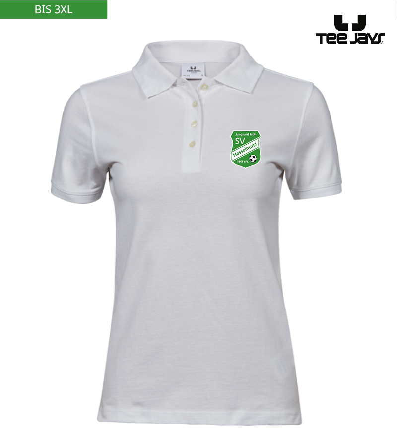 Tee Jays Damen Heavy Polo-Shirt White "Anton"